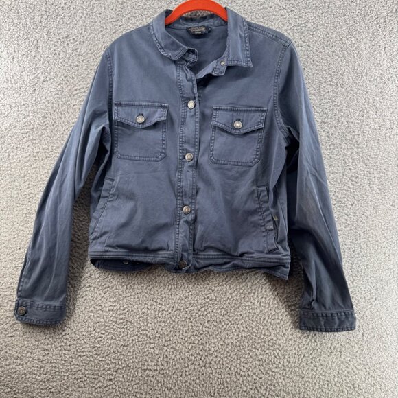Pendleton Jacket Women  Denim Long Sleeve Collared Pockets Blue Gray Size M - Picture 1 of 9